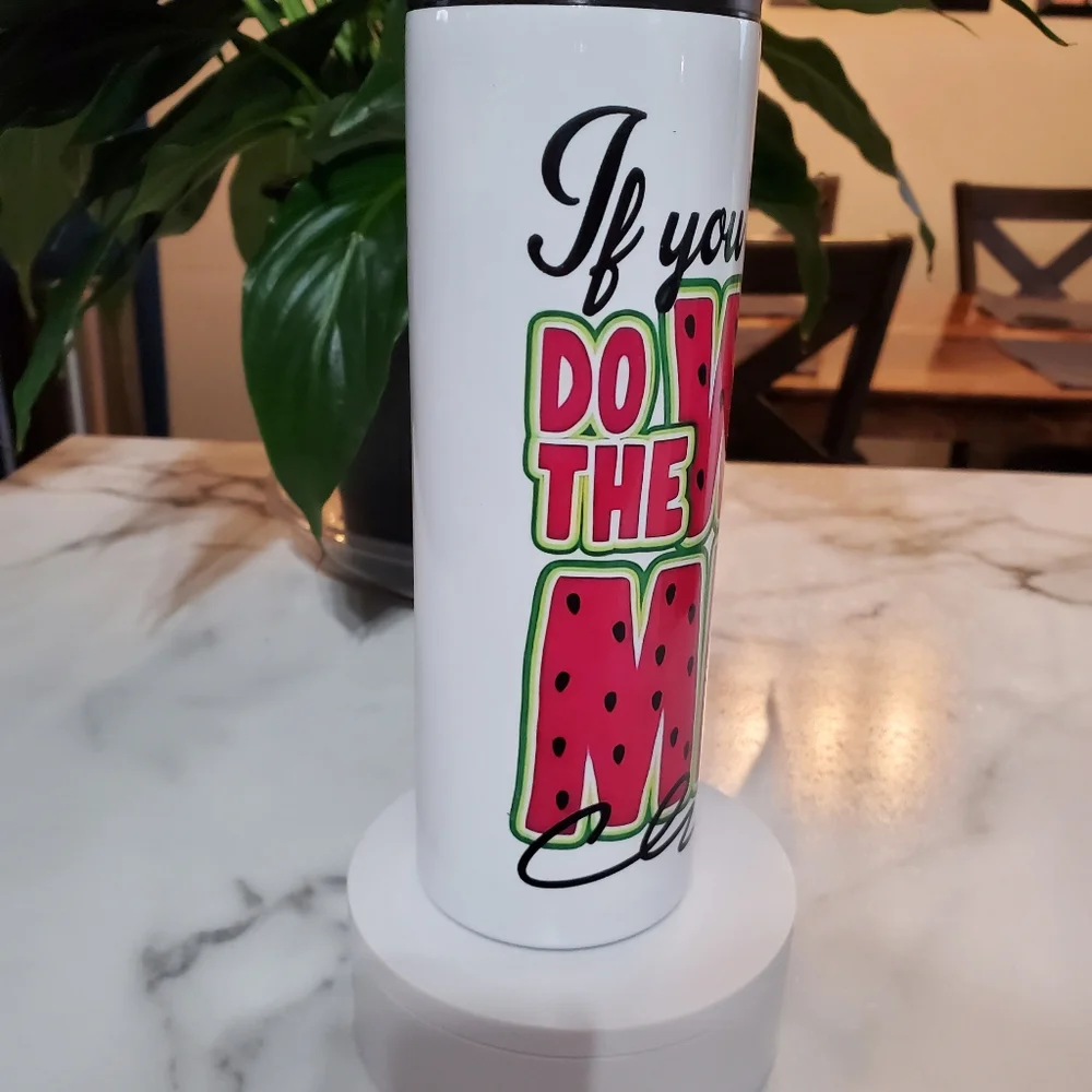 Do The Watermelon Crawl Funny 20oz Tumbler with duo lids 🎉sale